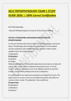 N212 PATHOPHYSIOLOGY EXAM 1 STUDY GUIDE 2026 questions and answers&period;pdf