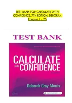 Test Bank for Calculate with Confidence&comma; 7th Edition by Deborah C&period; Gray Morris