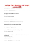 CCI Final Exam Questions with Correct Answers 2026