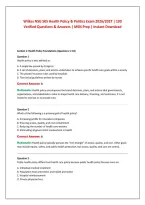 Wilkes NSG 505 Health Policy & Politics Exam 2026&sol;2027 &vert; 100 &NewLine;Verified Questions & Answers &vert; MSN Prep &vert; Instant Download