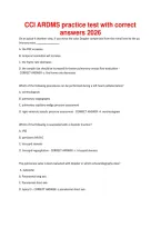 CCI ARDMS practice test with correct answers 2026