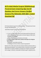 Ati Pn Adult Medical Surgical 2026 Medsurg Proctored Exam Comprising Ngn And All Questions And Correct Answers &period;pdf&NewLine;&NewLine;