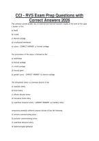 CCI - RVS Exam Prep Questions with Correct Answers 2026&period;