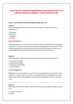 Wilkes Nsg 533 Advanced Pharmacology Final Exam 2026&sol;2027 &vert; 150 &NewLine;Verified Questions & Answers  &vert; Instant Download Pdf