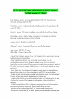 C475 Care of The Older Adult Answers 20262027 RATED A