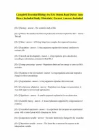 For Campbell Essential Biology by Eric Simon Jean Dickey Jane Reece Included Questions and Answers 100 Pass