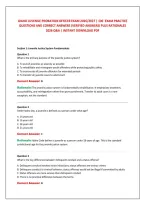 Idaho Juvenile Probation Officer Exam 2026&sol;2027 &vert; 100  Exam Practice &NewLine;Questions And Correct Answers &lpar;Verified Answers&rpar; Plus Rationales &NewLine;2026 Q&A &vert; Instant Download Pdf