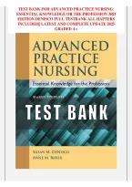 Test Bank for Advanced Practice Nursing&colon; Essential Knowledge for the Profession