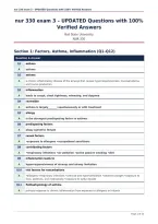 nur 330 exam 3 &ndash; UPDATED Questions with 100&percnt;&NewLine;Verified Answers