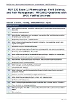 NUR 330 Exam 1&colon; Pharmacology&comma; Fluid Balance&comma;&NewLine;and Pain Management &ndash; UPDATED Questions with&NewLine;100&percnt; Verified Answers