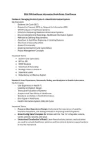 MHA 705 Healthcare Informatics Study Guide Final Exams&NewLine;