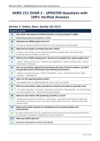 NURS 231 EXAM 2 &ndash; UPDATED Questions with&NewLine;100&percnt; Verified Answers