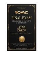 OMVIC Final Exam Dealership Operations & Contracts Complete Review 2026&sol;2027 &vert; 275 Q&A A&plus; Graded
