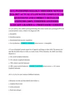Gcu Pathophysiology Midterm Newest 2026-2027 Actual Exam With Complete 110 Questions And Correct Detailed Answers &lpar;100&percnt; Verified Answers&rpar; Already Graded A&plus; Professor Verified