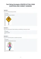 Test-Taking Strategies Updated Actual Exam&NewLine;Questions And Correct Answers