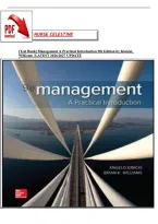 &lbrack;Test Bank&rsqb; Management A Practical Introduction 9th Edition by Kinicki&comma; &NewLine;Williams &vert; LATEST 2026&sol;2027 UPDATE 