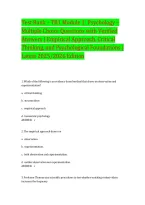 Test Bank for Psychology&colon; Empirical Approach&comma; Critical Thinking&comma; and Psychological Foundations &ndash; Module 1