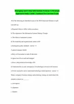 For Managing and Using Information Systems A Strategic Approach by Keri E Pearlson Carol S Saunders Dennis F Galletta Latest UPDATE 100 CORRECT ANSWER