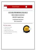 ATI RN PHARMACOLOGY PROCTORED EXAM NGN 2026-2027 Update Exam Actual Questions and Answers 100- Guarantee Pass&period;pdf&NewLine;&NewLine;
