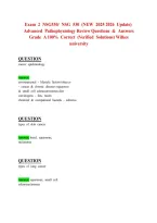 Exam 2 NSG530 NSG 530 &lpar;NEW 2025 2026 Update&rpar; Advanced Pathophysiology Review Questions &Answers Grade A 100- Correct &lpar;Verified Solutions&rpar; Wilkes university&NewLine;&NewLine;