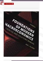 Foundations of Modern Macroeconomics 3rd Edition &lpar;2017&rpar; by Ben J&period; Heijdra &vert; Verified Exercise & Solutions Manual &vert; Complete Chapter-by-Chapter Solutions