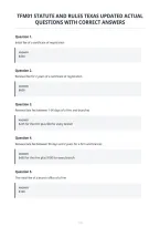 Tfm01 Statute And Rules Texas Updated Actual&NewLine;Questions With Correct Answers