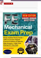 FE Mechanical Study Guide 2025&ndash;2026 &vert; NCEES Exam Prep Book &plus; Practice Questions &plus; Cheat Sheets PDF&NewLine;