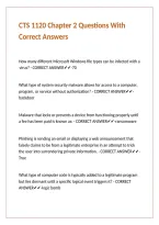 CTS 1120 Chapter 2 Questions With Correct Answers
