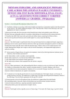 NRNP Practice Exam Questions and Answers 2026-2027