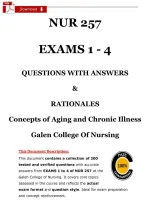 NUR 257 Exams 1&ndash;4 &lpar;PDF&rpar; &vert; 2026 Geriatric NCLEX Questions &vert; Study Guide&NewLine;