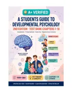 Test Bank for A Student's Guide to Developmental Psychology&comma; 2nd Edition by Margaret Harris&comma; Gert Westermann&comma; Sunae Kim&comma; Chapter 1-18 &vert; All Chapters