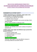 2026 Vati Rn Comprehensive Predictor 1&NewLine;150 Practice Questions With Answers And Rationales&NewLine;Latest Update For Guaranteed Success &NewLine;