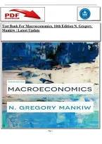 Test Bank For Macroeconomics&comma; 10th Edition N&period; Gregory &NewLine;Mankiw &vert; Latest Update