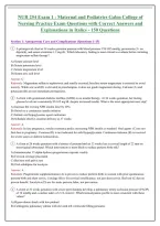 NUR 254 Practice Exam Questions and Answers 2026-2027