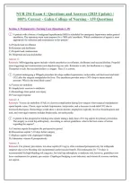 NUR 254 Practice Exam Questions and Answers 2026-2027