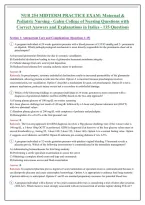 NUR 254 &ndash; Practice Exam Questions and Answers 2026-2027