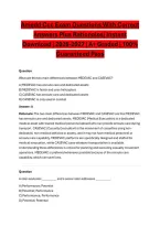 Amedd Ccc Exam Questions With Correct Answers Plus Rationales&vert; Instant Download &vert; 2026-2027 &vert; A&plus; Graded &vert; 100&percnt; Guaranteed Pass