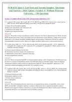 NUR Practice Exam Questions and Answers 2026-2027