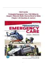 Test Bank For Prehospital Emergency Care 12th Edition By Joseph J&period; Mistovich&comma; Keith J&period; Karren &vert;All Chapters&comma; Year-2023&sol;2024&vert;