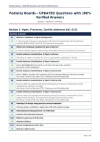 Podiatry Boards &ndash; UPDATED Questions with 100&percnt;&NewLine;Verified Answers