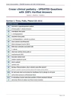 Package deal For Podiatry EXAMS all with UPDATED Questions and 100&percnt; Verified Answers