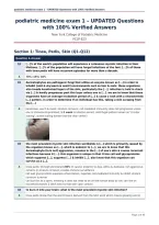 podiatric medicine exam 1 &ndash; UPDATED Questions&NewLine;with 100&percnt; Verified Answers