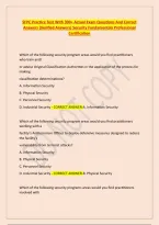 SFPC Practice Test With 300&plus; Actual Exam Questions And Correct &NewLine;Answers &lpar;Verified Answers&rpar; Security Fundamentals Professional &NewLine;Certification