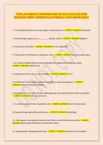 Postal Automotive Technician Exam 944 With 150 Actual Exam &NewLine;Questions Correct Answers Plus Rationales Latest &lpar;Brand New&excl;&excl;&rpar;
