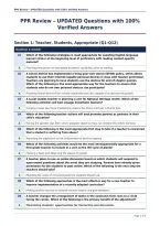 Package deal For PPR EXAMS all with UPDATED Questions and 100&percnt; Verified Answers