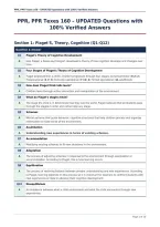 PPR&comma; PPR Texes 160 &ndash; UPDATED Questions with&NewLine;100&percnt; Verified Answers
