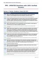 PPR &ndash; UPDATED Questions with 100&percnt; Verified&NewLine;Answers