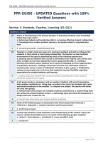 PPR GUIDE &ndash; UPDATED Questions with 100&percnt;&NewLine;Verified Answers