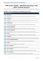 PPR STUDY GUIDE &ndash; UPDATED Questions with&NewLine;100&percnt; Verified Answers