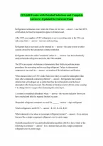 Solved Epa 608 Exams Questions And Answers With Complete And Solutions Questions And Answers 100 Pass